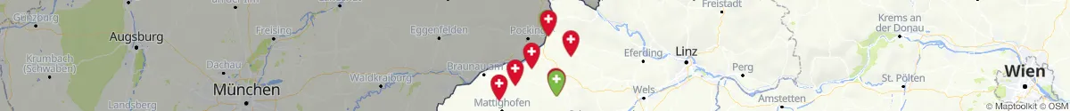 Map view for Pharmacies emergency services nearby Weilbach (Ried, Oberösterreich)